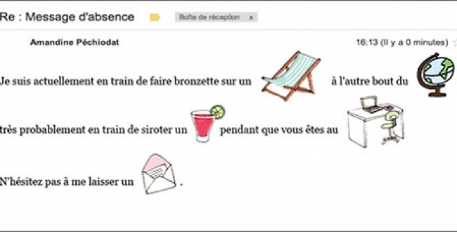 5 idées de messages d'absence